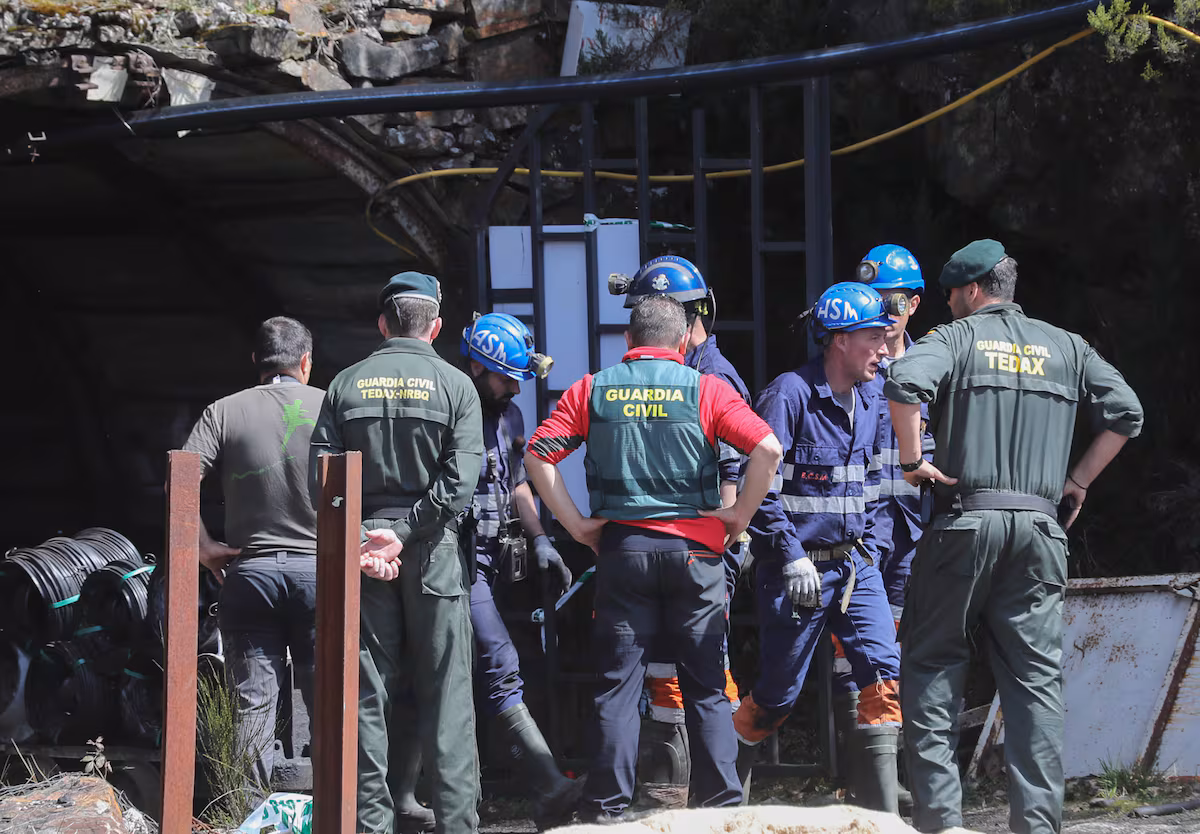 Descubren cuerpos de dos mineros atrapados en un derrumbe en Asturias