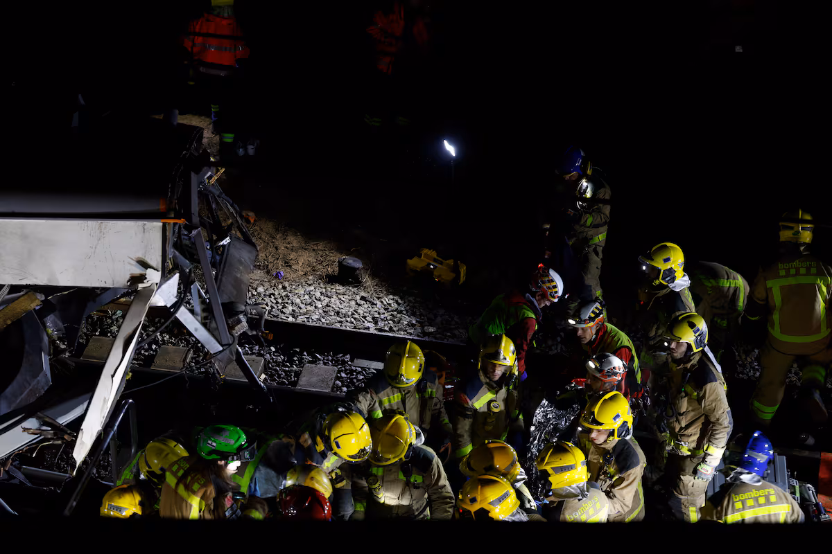 Accidente de tren en Adamuz y descarrilamiento en Gelida: 37 heridos en total