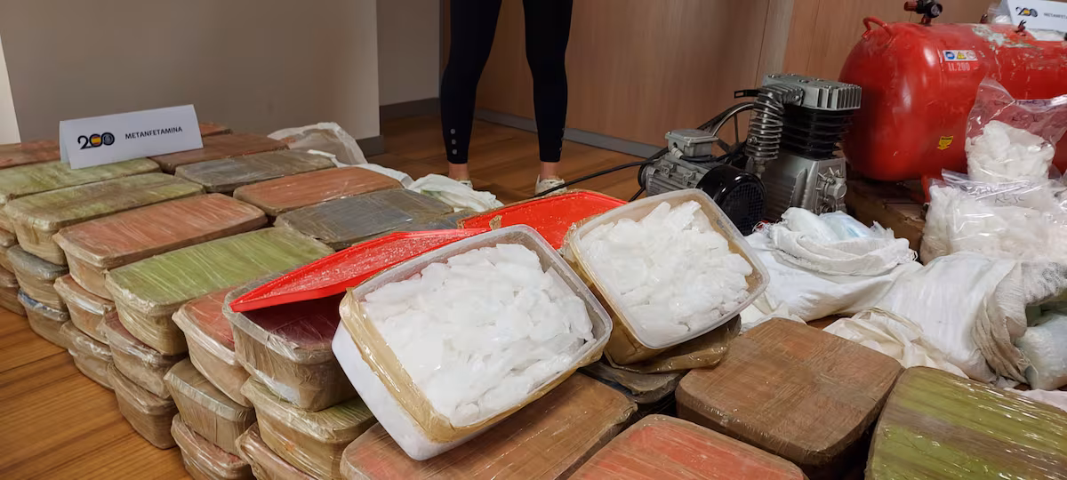 Detenido miembro del Cártel de Sinaloa con 1.800 kilos de metanfetaminas