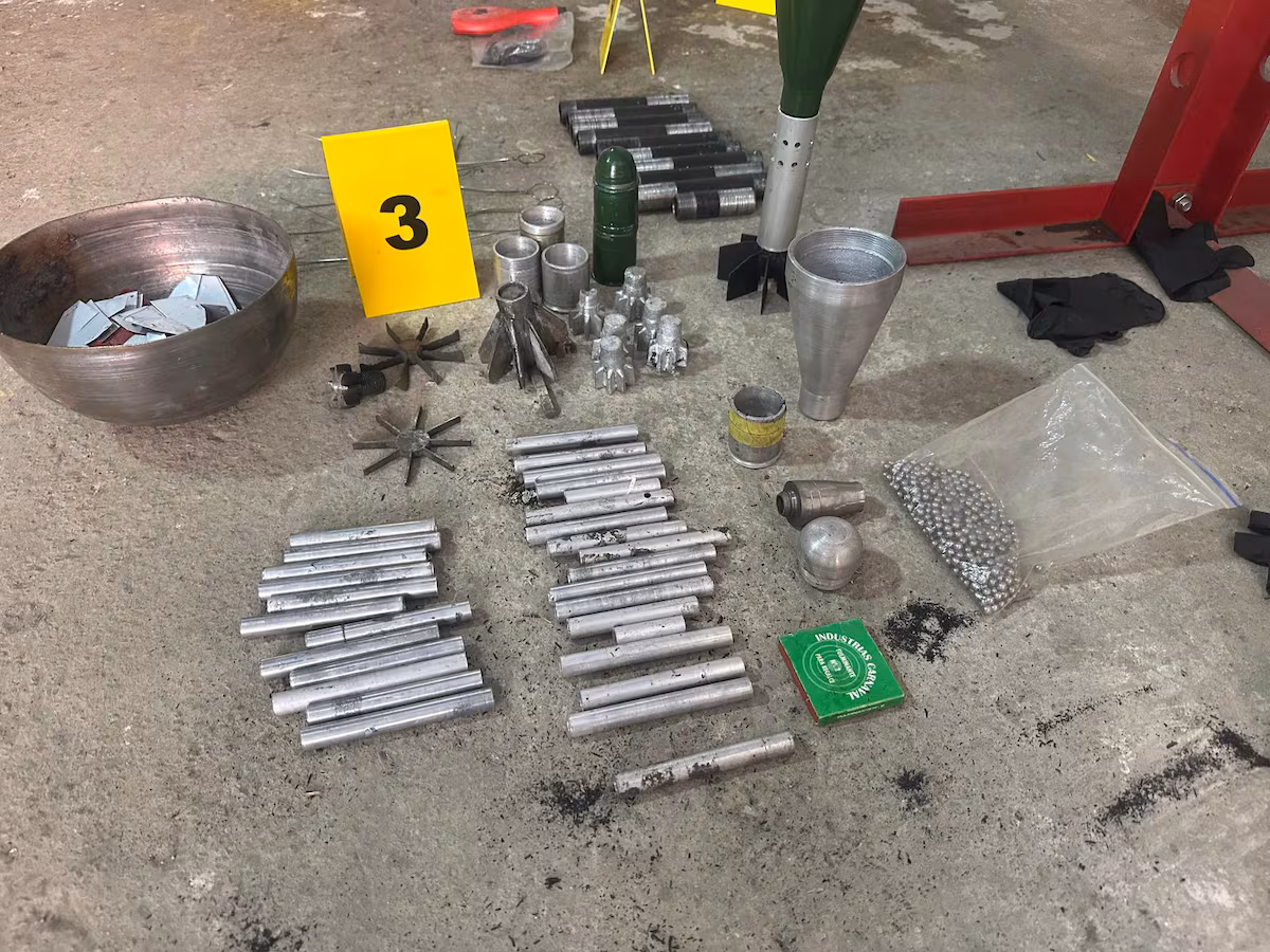 Desmantelan en Bogotá una fábrica de explosivos del ELN