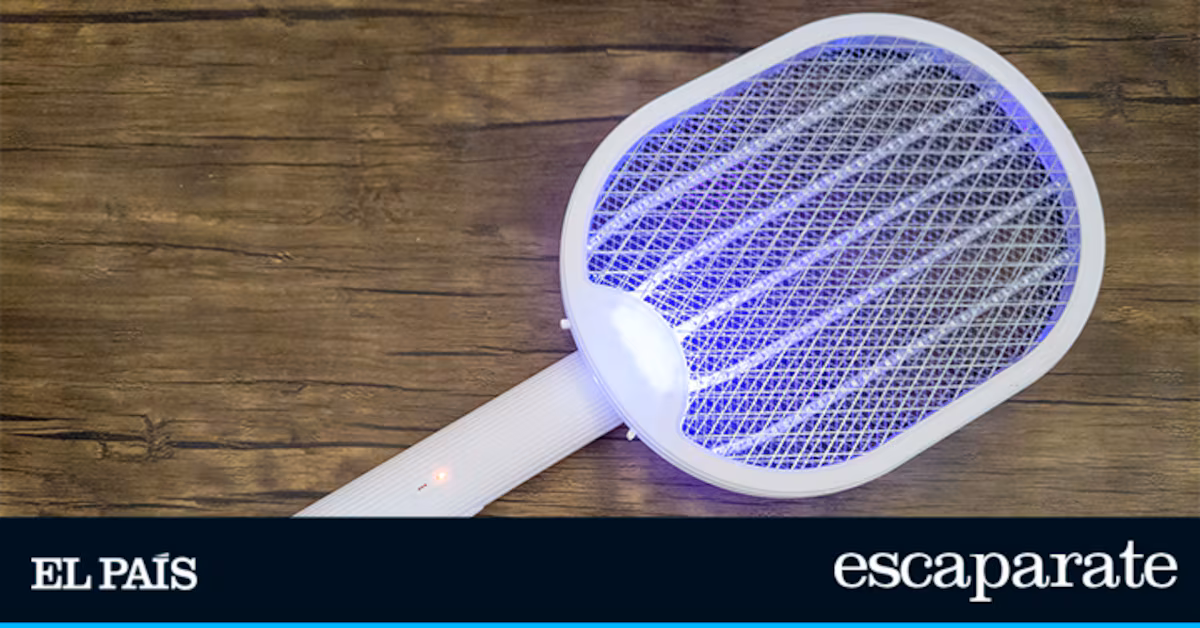 Elimina moscas y mosquitos con el matamoscas eléctrico plegable