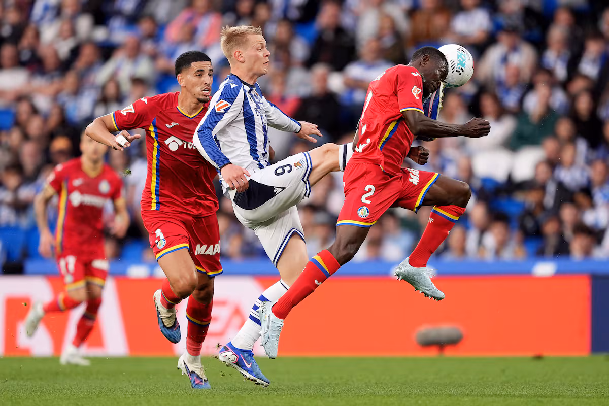 Getafe frustra la fiesta de la Real Sociedad en Anoeta y gana