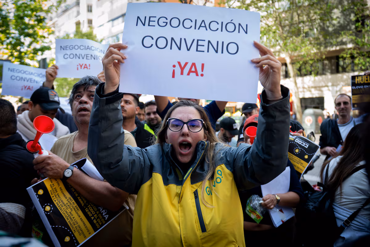 Huelga de repartidores de Glovo este fin de semana contra el ERE