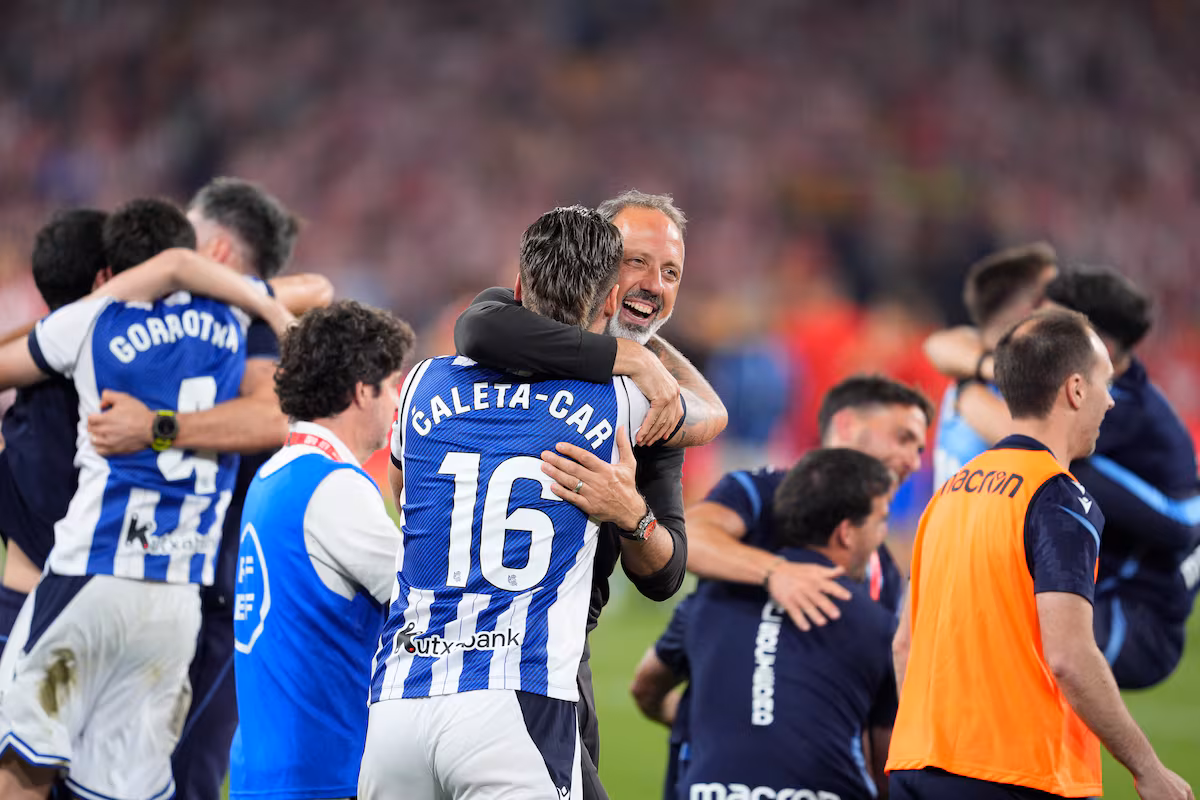 Pellegrino Matarazzo celebra un día histórico con la Real: 'El mejor de mi carrera'