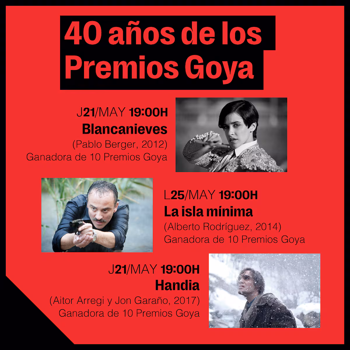 Explora '40 Años de Los Premios Goya' en la Academia de Cine