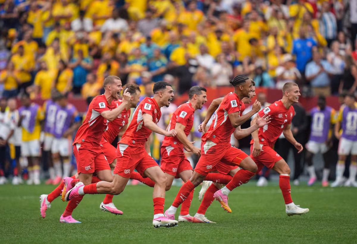 Suiza brilla en penales y Colombia desperdicia su oportunidad en el torneo